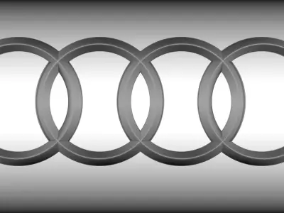 Audi logo 3D model