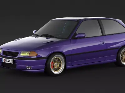 Opel Astra GSI 3D model