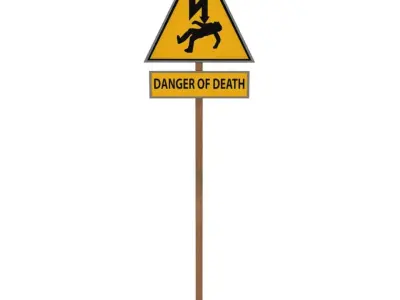 Death signal Low-poly 3D model