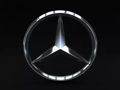 Mercedes Logo 3D model get
