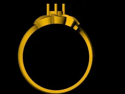 floral ring  3dm file 3D print model