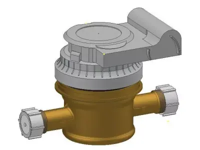 Water meter 3D print model