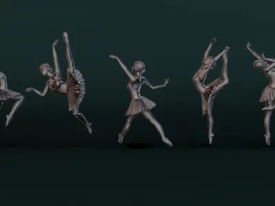 Ballerina Set05 3D model
