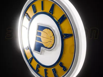 Indiana Pacers logo - Cinematic - 3D print 3D model