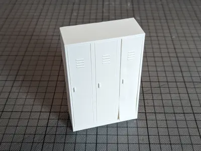 Vandalised Locker 3D print model