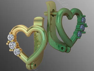 Earrings od84 3D print model