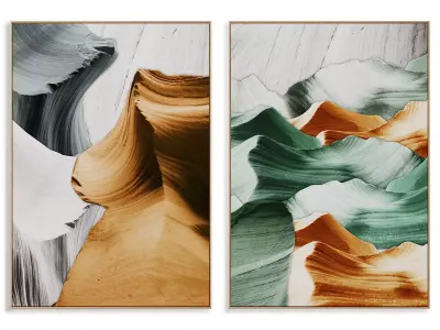 Abstract Painting Frame set 3D model 175
