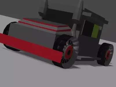 LOW POLY CAR truck 3D model