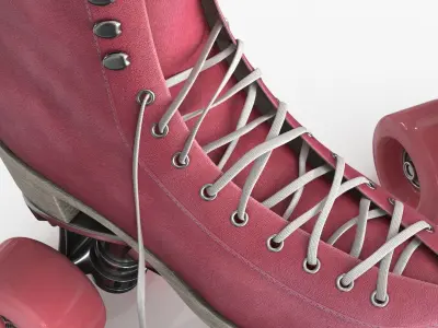 Roller Skates 3D model Low-poly 3D model