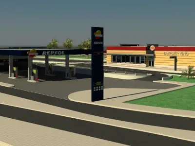 Repsol-BurgerKing 3D model
