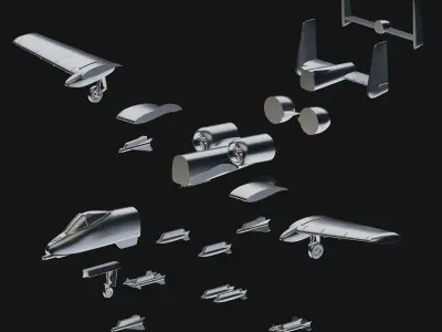 Airplane A10 Warthog Scale 1 50 Fairchild Republic  3D print model