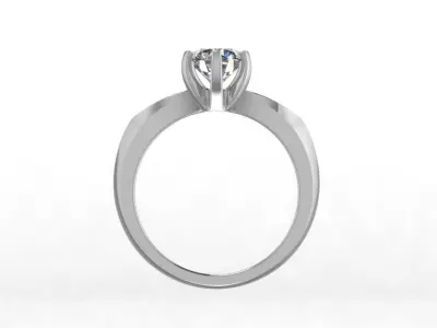 Engagement Ring  STL File Format ready For 3D Printing - CC57 3D print model