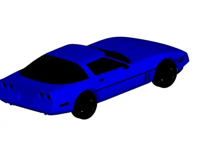 Chevrolet Corvette coupe 1985 3D model