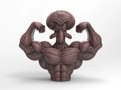 squidward decor  3D print model