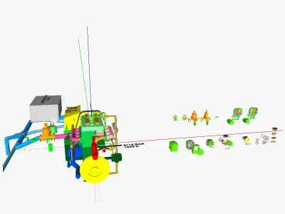 IC motor 1 gasoline 3D model