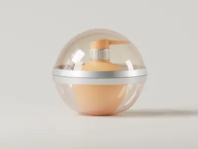 Luxury Perfume Pump Bottle 3D Model Low-poly 3D model