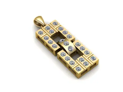 Fashion Simple Luxury Pendant 3d Printable Model 3D print model