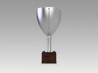 Silver trophy 3D model