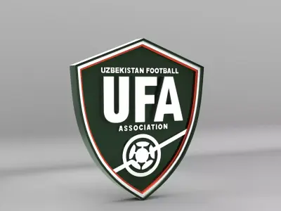 Uzbekistan National Soccer Team Logo 3D model