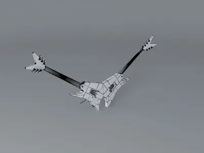 Michael Angelos Dean Double guitar Free 3D model