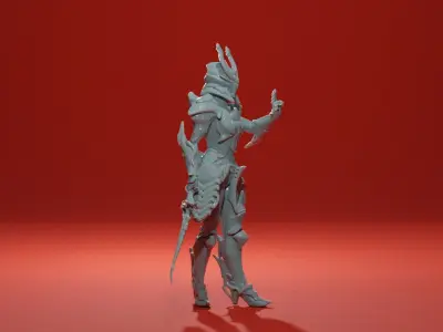 Garasu Samurai - SCI-FI Fencing Duellist Free 3D print model