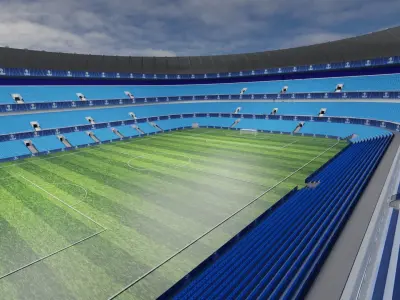 Champions League Stadium Low-poly 3D model