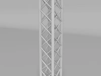 Steel Square Truss 4 Low-poly 3D model