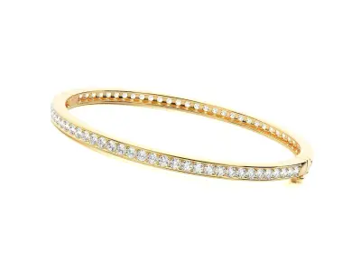 High Jewelry Diamond Bracelet 3dm stl renders details 3D print model