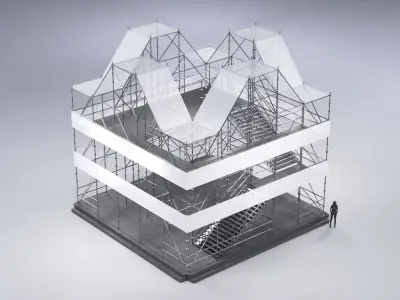 Layher Structure Pavilion 7 3D model