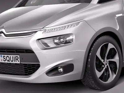 Citroen C4 Picasso 2014 3D model
