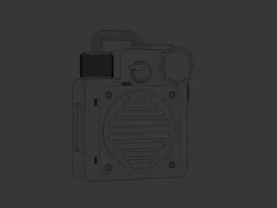 Retro Pocket Speaker Free 3D model