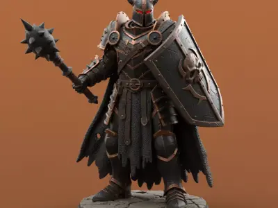 Grimdark Gothic Sci-Fi Battlefield Commander Free 3D model