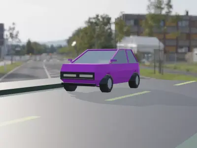 LOW POLY CAR - GAME READY 3D MODEL 3D model