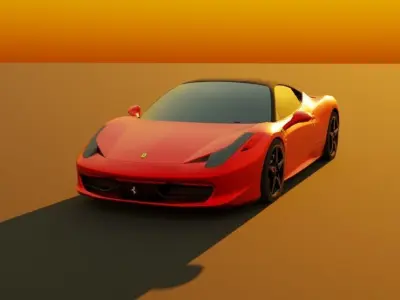 Ferrari 458 Italia 3D model purchase