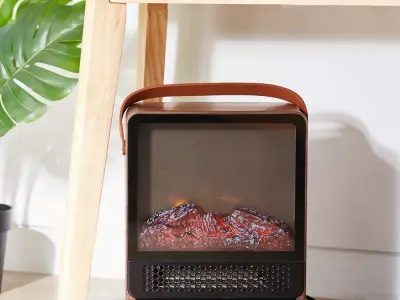 Pruna fireplace emotional heater 3D model