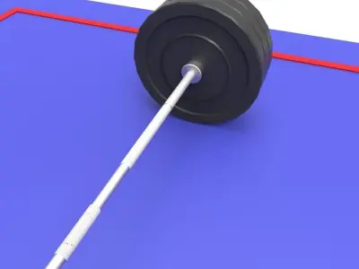 Olympic Weights Low-poly 3D model