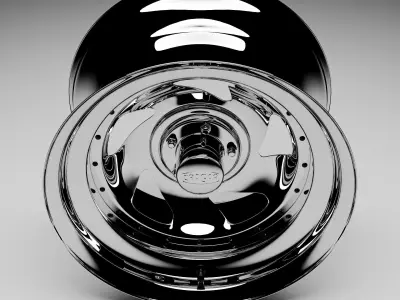 US Wheel 26 Series Chrome Blade 3D model