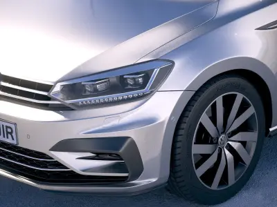 Volkswagen Touran R-Line 2018 3D model