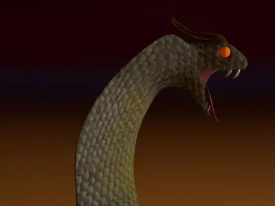 Cobra snake 3D model purchase