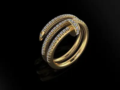 Women Ring 26 3D print model