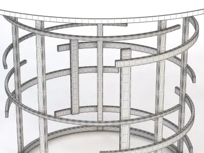 Jules Dining Table 3D model