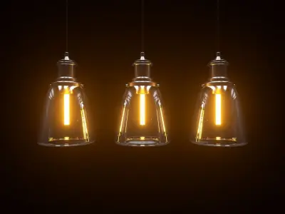 Modern Home Interior Light 3D model