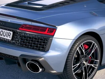Audi R8 Spyder 2019 3D model