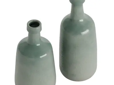 Meave Handmade Glass Vase 3D model