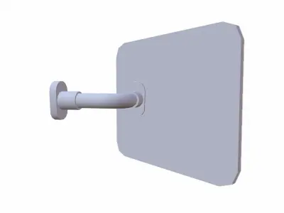 Convex Mirror Low-poly 3D model