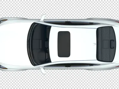 FLOOR PLAN 2d Car top view PSD realistic 3D model