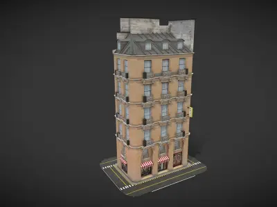 Hilton building 3D model