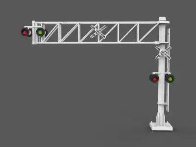 Railroad Crossing  3D model