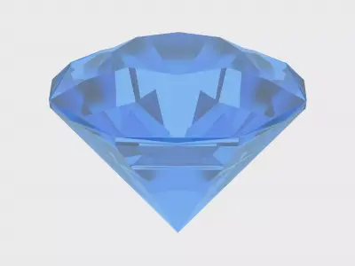 Blue Diamond Free 3D Model Free 3D model