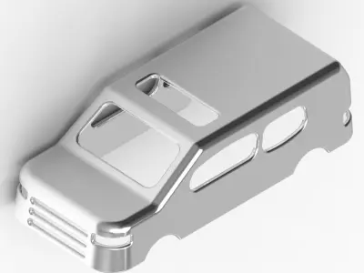 Passenger Car Body 3D print model